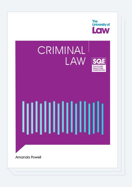 Criminal Law From The University Of Law Front Cover