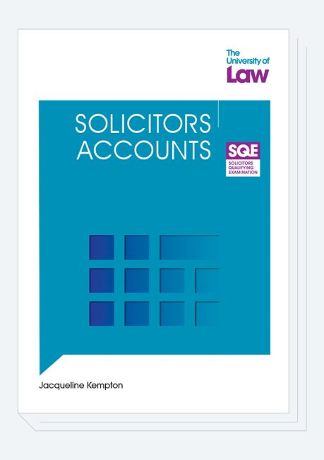Solicitors Accounts From The University Of Law Front Cover