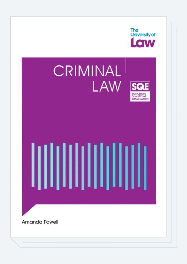 Criminal Law From The University Of Law Front Cover